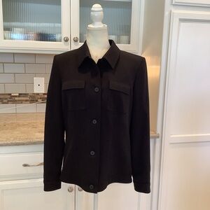 Nordstrom Black Utility Jacket for Women Size 10
